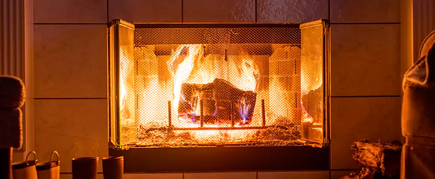 Mendota Hearth Landscape Fireplace Installation in Chesterfield, Missouri