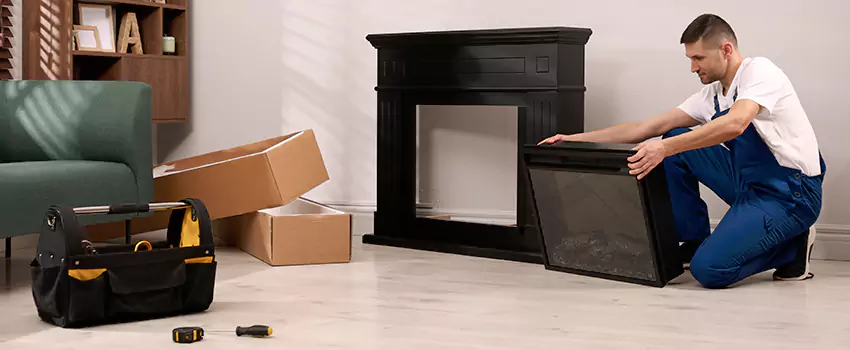 Old Rusted Metal Fireplace Repair And Replacement in Chesterfield, MO